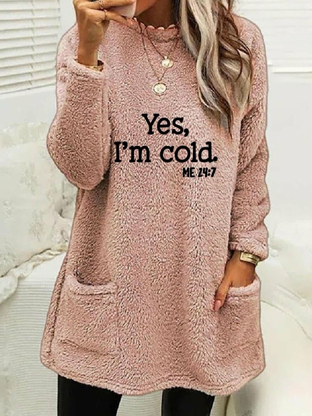 Full Size Letter Long Sleeve Fleece Sweatshirt Plus Size